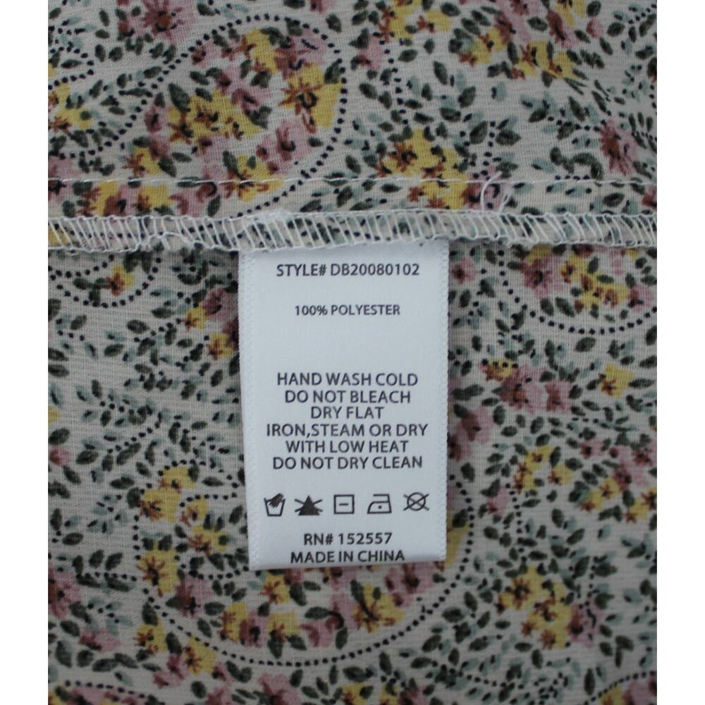 Downeast Womens Top Long Sleeve Floral Size S Pre-Owned - Picture 8 of 8
